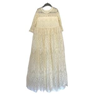 Trish Scully Cream Lace BELLA RAFAELA GOWN Flower girl Easter Girls Size 10